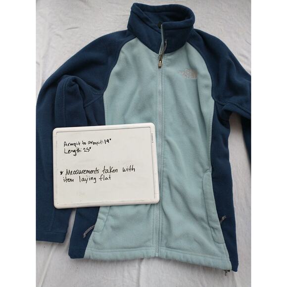 The North Face Khumbu Fleece Jacket Size Medium Blue Full Zip Womens - Picture 5 of 8